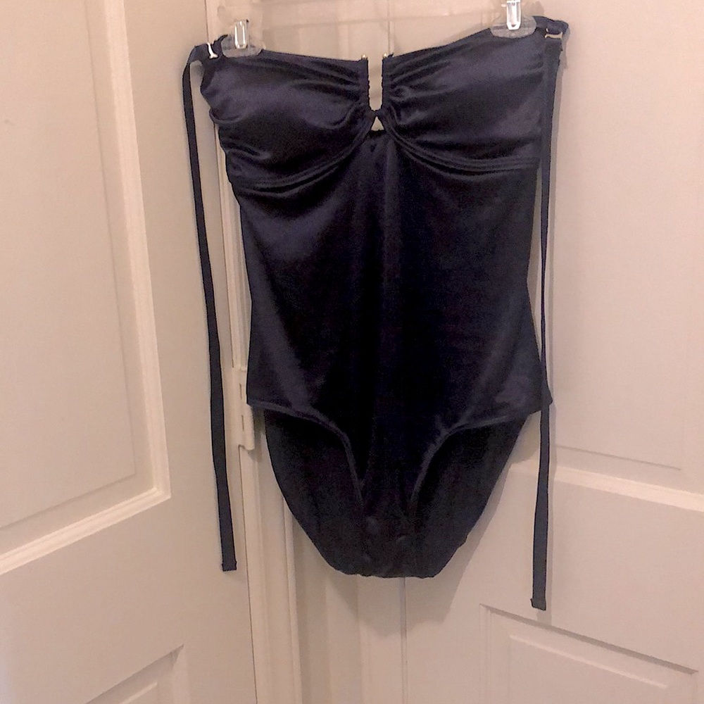 Navy blue swimsuit